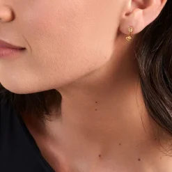 Histoire d'Or Boucles D'oreilles Puces Hannie Plaqué Or Jaune