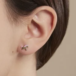 Histoire d'Or Boucles D'oreilles Puces Heldea Cheval Or Jaune