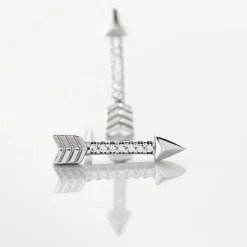 Boucles D'oreilles Puces Harrow Argent Blanc Oxyde De Zirconium-Histoire d'Or