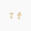 Histoire d'Or Boucles D'Oreilles Puces Hopcyn Or Jaune Oxyde De Zirconium