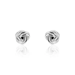 Histoire d'Or Boucles D'oreilles Puces Iloa Argent Blanc