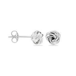 Histoire d'Or Boucles D'oreilles Puces Iloa Argent Blanc