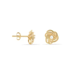 Histoire d'Or Boucles D'oreilles Puces Iwaki Plaqué Or Jaune Oxyde De Zirconium