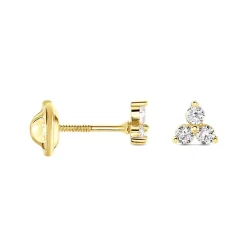 Histoire d'Or Boucles D'oreilles Puces Isaora Or Jaune Oxyde De Zirconium