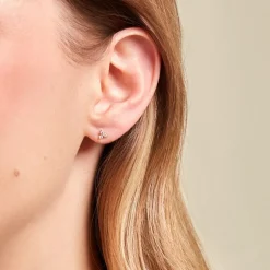 Histoire d'Or Boucles D'oreilles Puces Isaora Or Jaune Oxyde De Zirconium