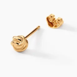 Boucles D'oreilles Puces Ismène Plaqué Or Doré-Histoire d'Or Discount