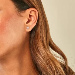 Histoire d'Or Boucles D'Oreilles Puces Josias Or Jaune Oxyde De Zirconium