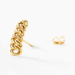 Histoire d'Or Boucles D'oreilles Puces Jimmy Or Jaune
