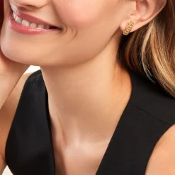 Histoire d'Or Boucles D'oreilles Puces Jimmy Or Jaune