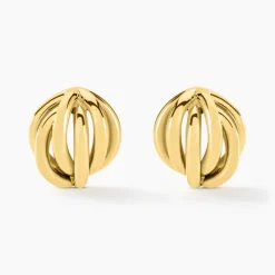 Histoire d'Or Boucles D'oreilles Puces Jackie Acier Jaune