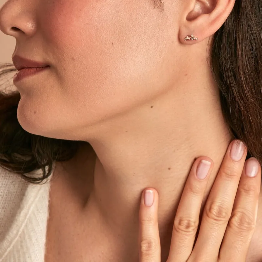 Boucles D'oreilles Puces Joy-Histoire d'Or