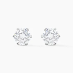 Histoire d'Or Boucles D'oreilles Puces Kylianna Argent Blanc Oxyde De Zirconium