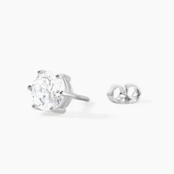 Histoire d'Or Boucles D'oreilles Puces Kylianna Argent Blanc Oxyde De Zirconium