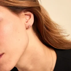 Boucles D'oreilles Puces Konnor Or Jaune Oxyde De Zirconium-Histoire d'Or