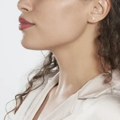 Histoire d'Or Boucles D'oreilles Puces Konstantsia Or Jaune Oxyde