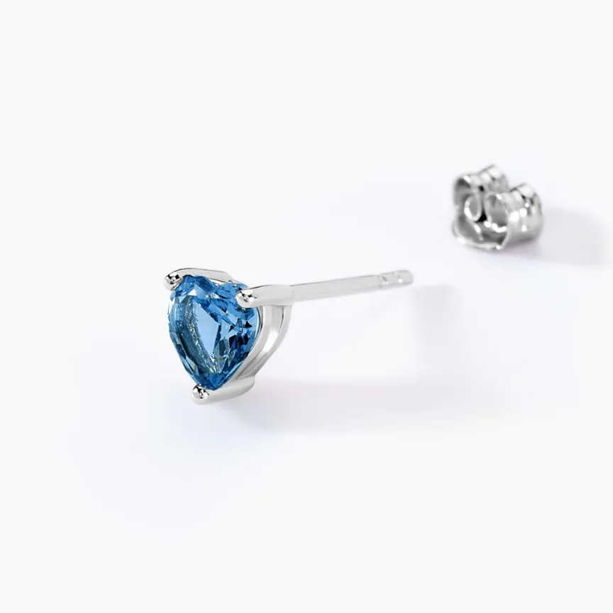 Boucles D'oreilles Puces Kelvyn Argent Blanc Oxyde De Zirconium-Histoire d'Or Hot