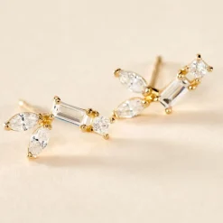 Histoire d'Or Boucles D'oreilles Puces Lizaveta Or Jaune Oxyde De Zirconium