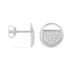 LAETIZIA Boucles D'oreilles Puces Clara Argent  Oxyde De Zirconium