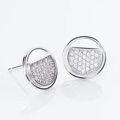 LAETIZIA Boucles D'oreilles Puces Clara Argent  Oxyde De Zirconium