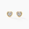 Histoire d'Or Boucles D'oreilles Puces Latanya Or Jaune Strass