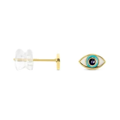 Boucles D'oreilles Puces Look At Me Or Jaune-Histoire d'Or Discount