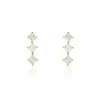 Boucles D'oreilles Puces Lorens Or Jaune Oxyde De Zirconium-Histoire d'Or