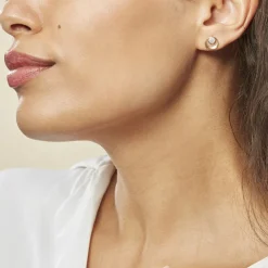 Boucles D'oreilles Puces Liana Or Jaune Diamant-Histoire d'Or Discount