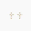 Boucles D'oreilles Puces Luna Or Jaune Oxyde De Zirconium-Histoire d'Or Hot