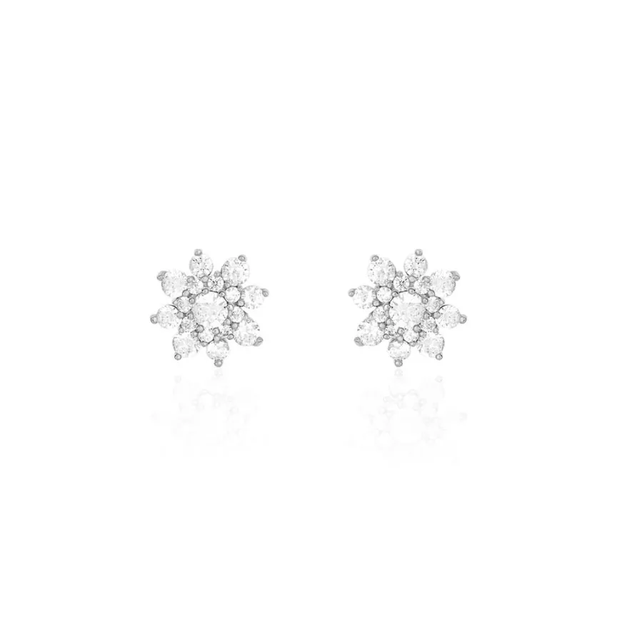 Boucles D'oreilles Puces Lorraine De Zirconium-Histoire d'Or Hot