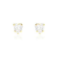 Histoire d'Or Boucles D'oreilles Puces Leidi Or Jaune Oxyde De Zirconium