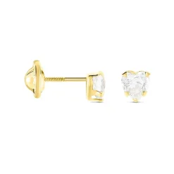 Histoire d'Or Boucles D'oreilles Puces Leidi Or Jaune Oxyde De Zirconium