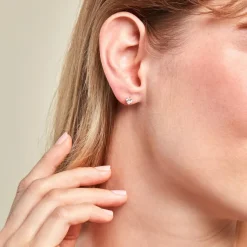 Histoire d'Or Boucles D'oreilles Puces Leidi Or Jaune Oxyde De Zirconium