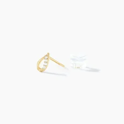 Boucles D'oreilles Puces Lisianthus Or Jaune Oxyde-Histoire d'Or Outlet