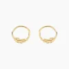 Boucles D'oreilles Puces Leafora Or Jaune-Histoire d'Or Sale