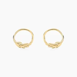 Boucles D'oreilles Puces Leafora Or Jaune-Histoire d'Or Sale