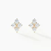 Boucles D'oreilles Puces Margh Or Jaune Oxyde De Zirconium-Histoire d'Or Hot