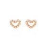 Histoire d'Or Boucles D'oreilles Puces Menel Argent Rose