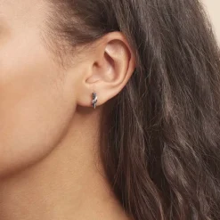 Histoire d'Or Boucles D'oreilles Puces Marina Or Blanc Diamant