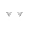 Boucles D'oreilles Puces Moric Argent Blanc Oxyde De Zirconium Nacre-Histoire d'Or Online