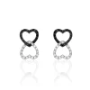 Boucles D'oreilles Puces Miranda Or Blanc Diamant-Histoire d'Or New
