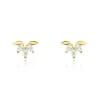 Boucles D'oreilles Puces Maralyn Or Jaune Oxyde De Zirconium-Histoire d'Or Discount