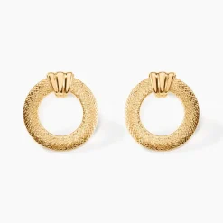 Histoire d'Or Boucles D'oreilles Puces Martela Or Jaune