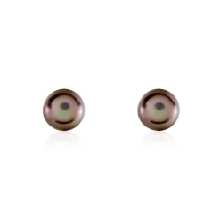 Boucles D'oreilles Puces Micaelle Teintees Or Jaune Perle De Culture-Histoire d'Or Online