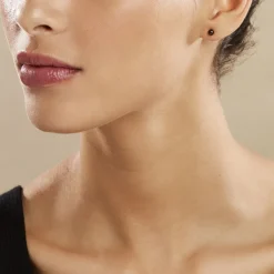 Boucles D'oreilles Puces Micaelle Teintees Or Jaune Perle De Culture-Histoire d'Or Hot