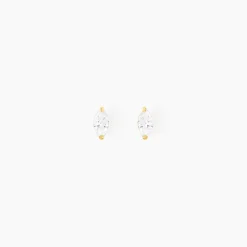 Boucles D'oreilles Puces Muflier Or Jaune Oxyde-Histoire d'Or