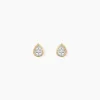 Boucles D'Oreilles Puces Mon 1Er Diamant Or Jaune Diamant-Histoire d'Or Online