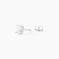 Histoire d'Or Boucles D'oreilles Puces Mathilda Argent Blanc Oxyde De Zirconium