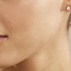 Histoire d'Or Boucles D'oreilles Puces Mathilda Argent Blanc Oxyde De Zirconium