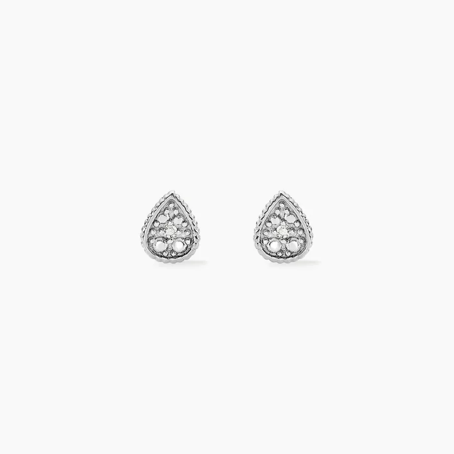 Histoire d'Or Boucles D'oreilles Puces Mon 1er Diamant