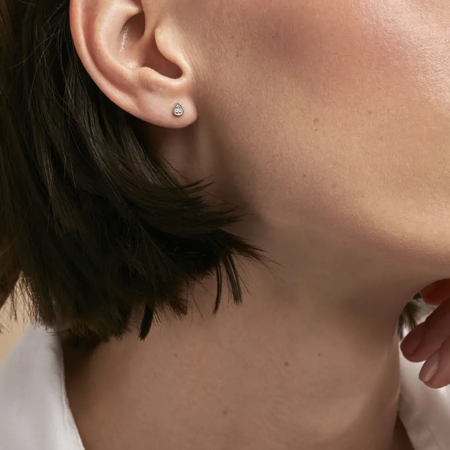 Histoire d'Or Boucles D'oreilles Puces Mon 1er Diamant